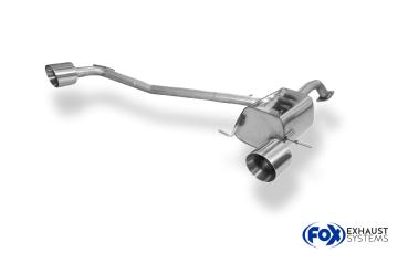 Endschalldämpfer Ausgang rechts/links - 1x114 Typ 25 rechts/links passend für: Suzuki Swift V